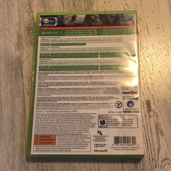 XBOX360 assassins creed the americas collection video game 4 games in 1 Ubisoft‍ - Picture 3 of 4